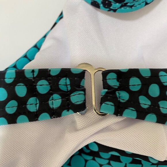 2X Turquoise and Black Bikini Top - Picture 5 of 6